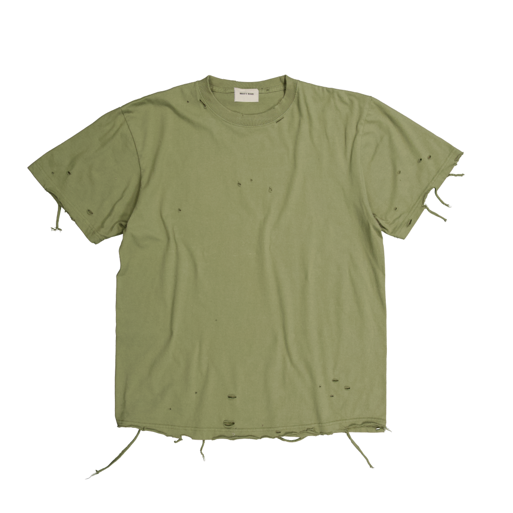 25H-T009 Resurrection13 Vintage T-Shirt  Fade Green