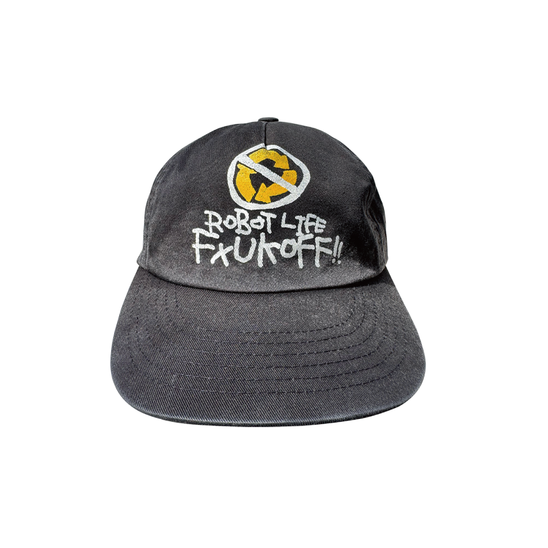 km25fw15 Kasual Manual Robot Life F×uk Off  Cap Black