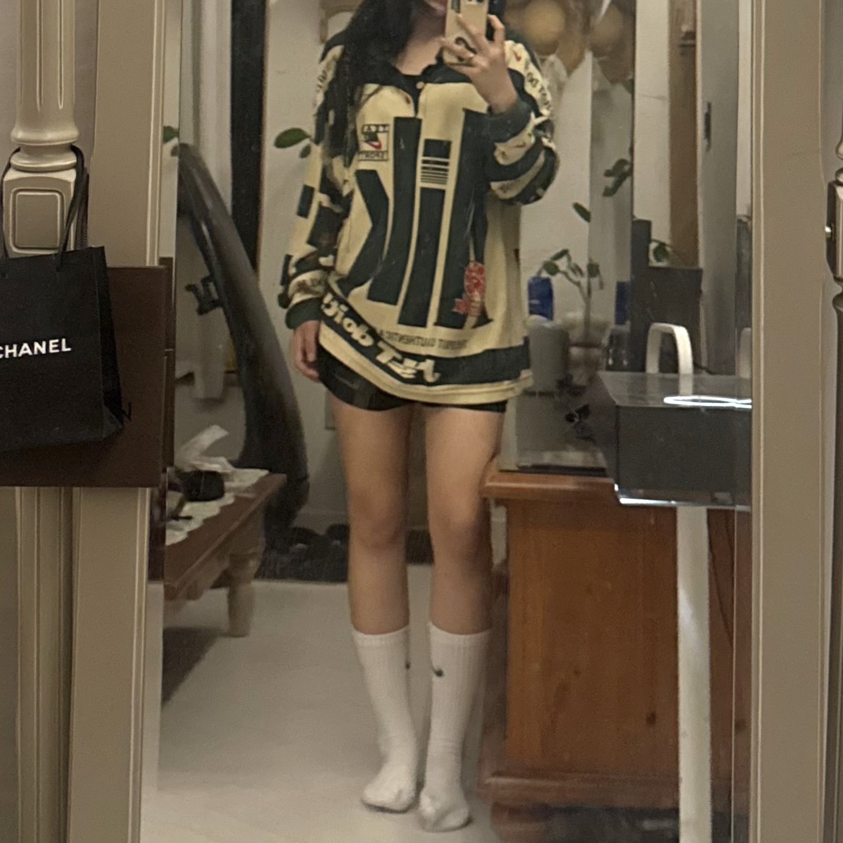 Nike x Cactus Plant Flea Market Long Sleeve Polo Natural - US/EU 착용 스타일