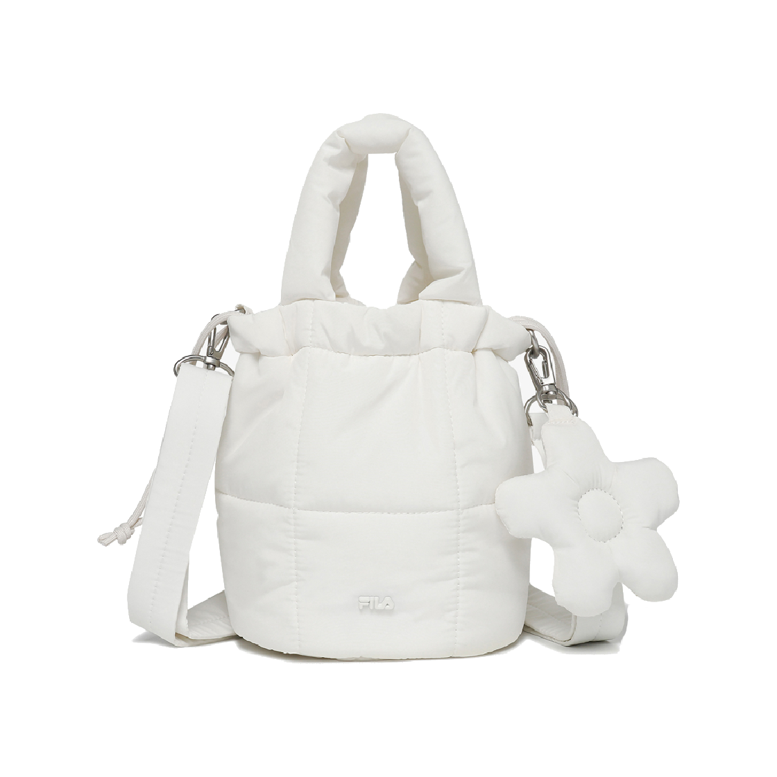 1100FS254RB01F004150 [6% 적립] FILA Puffer Bucket Bag Cream