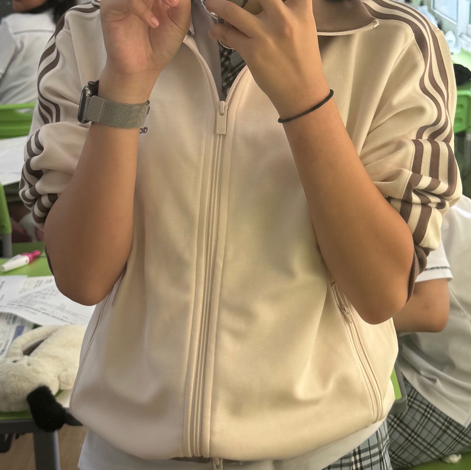 Adidas Adicolor Classic Beckenbauer Track Top Wonder White Trace Brown - KR Sizing 착용 스타일
