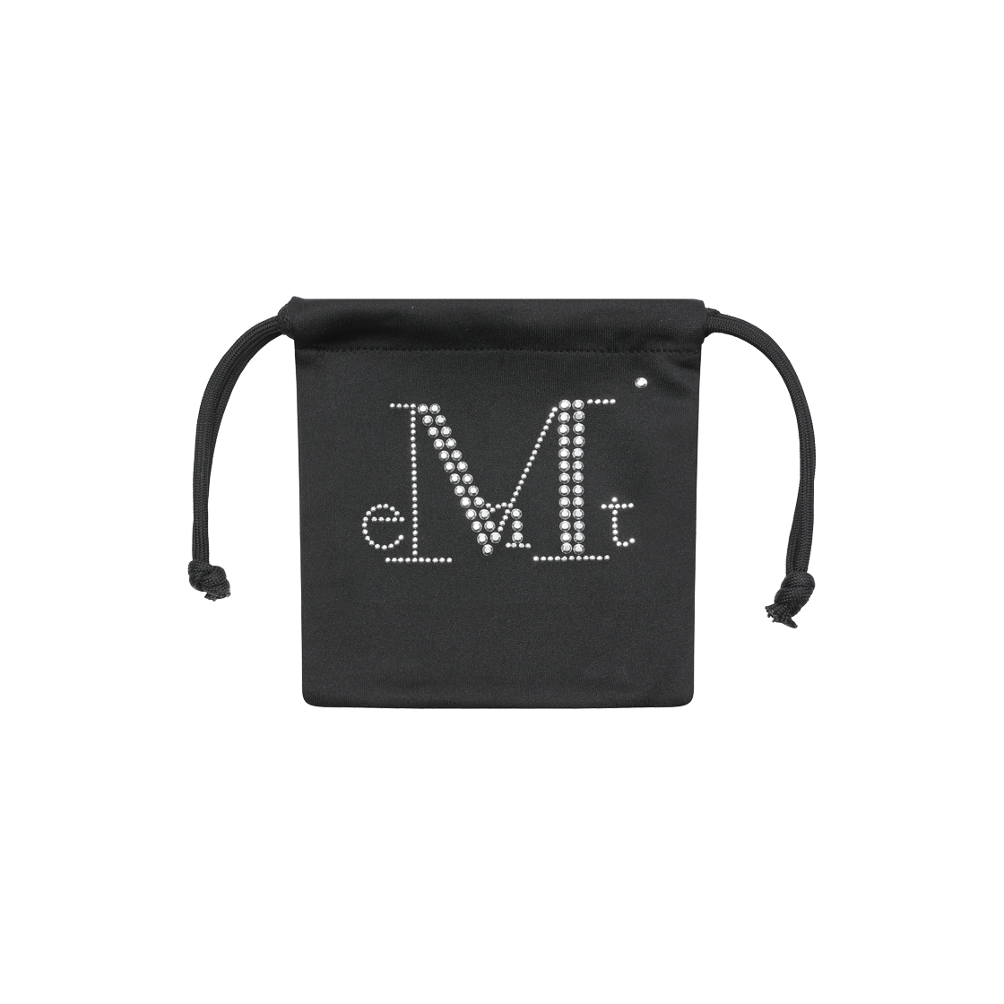 P0000BCR MUCENT Glitz Hotfix Logo String Pouch