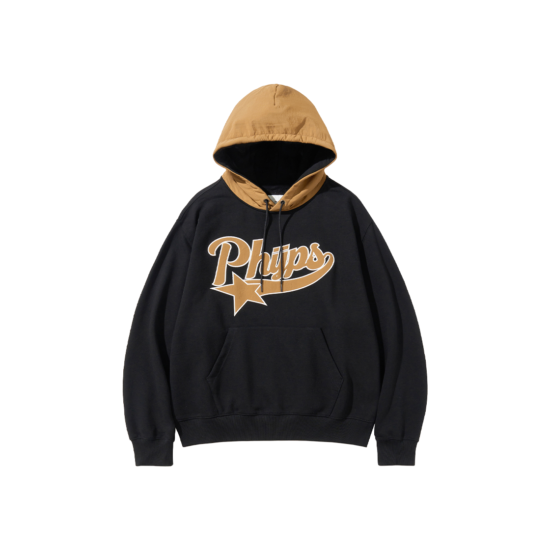 PFF1HD306ABK Phyps Dept Star Tail Nylon Mix Hoodie Black