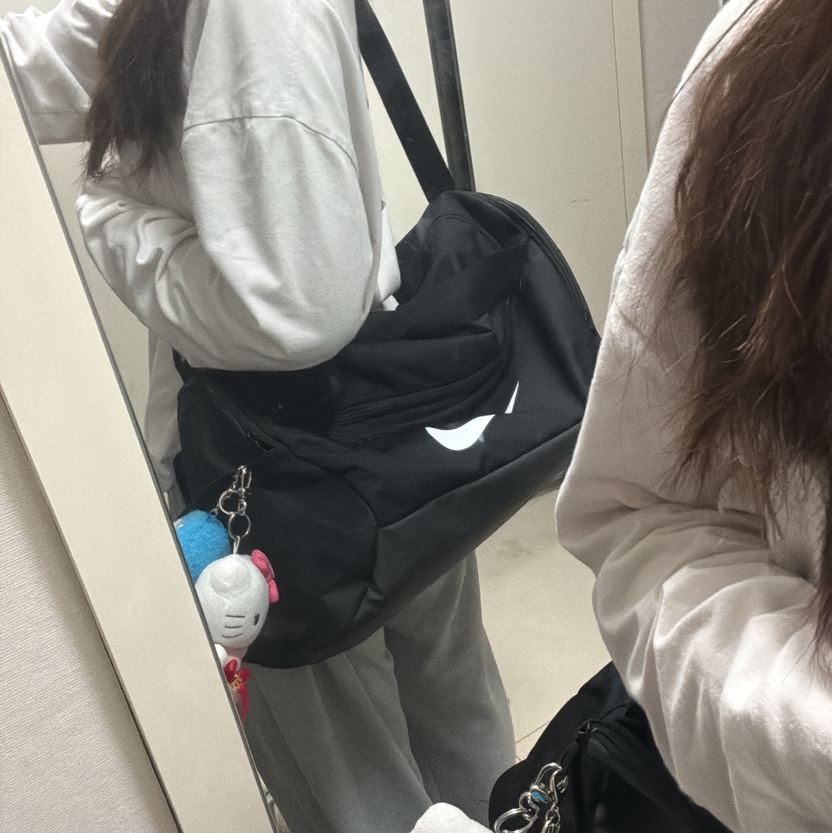 Nike Brasilia 9.5 Training Duffle Bag Small 41L Black 착용 스타일