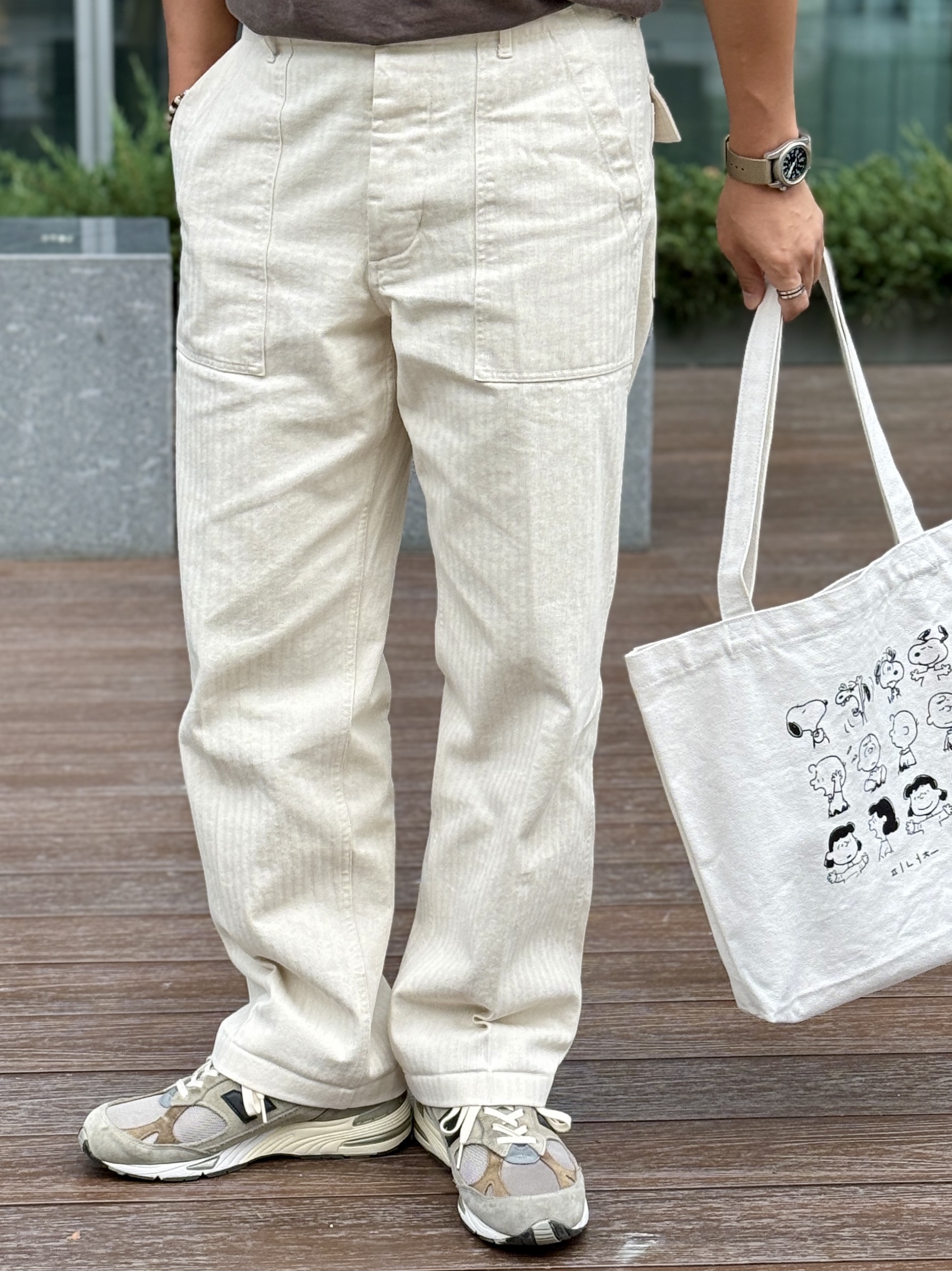 New Balance x JJJJound 991 Made in UK Grey 착용 스타일 - 7