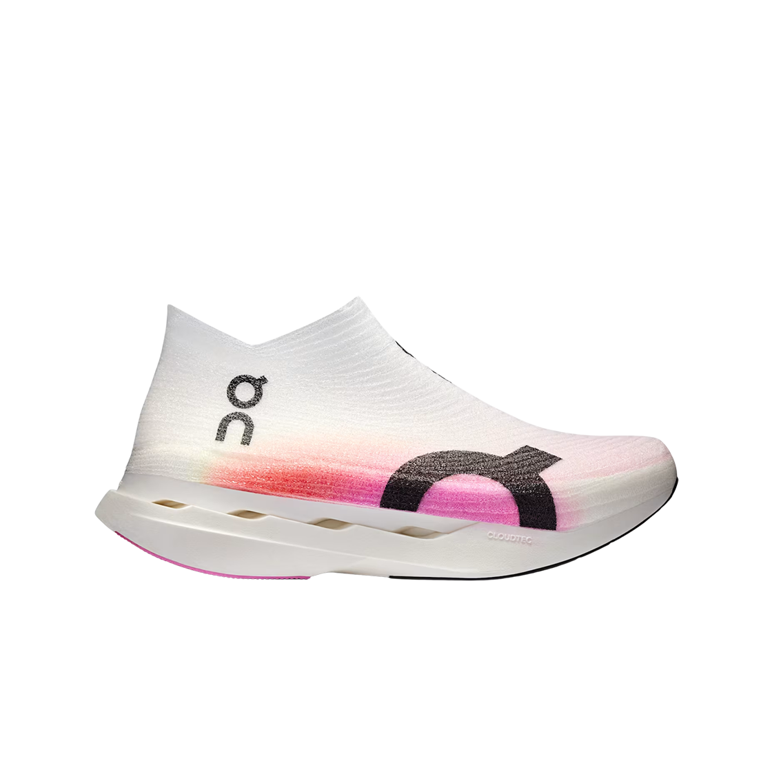 온 러닝 클라우드붐 스트라이크 LS 화이트 라즈베리(On Running Cloudboom Strike LS White Raspberry)