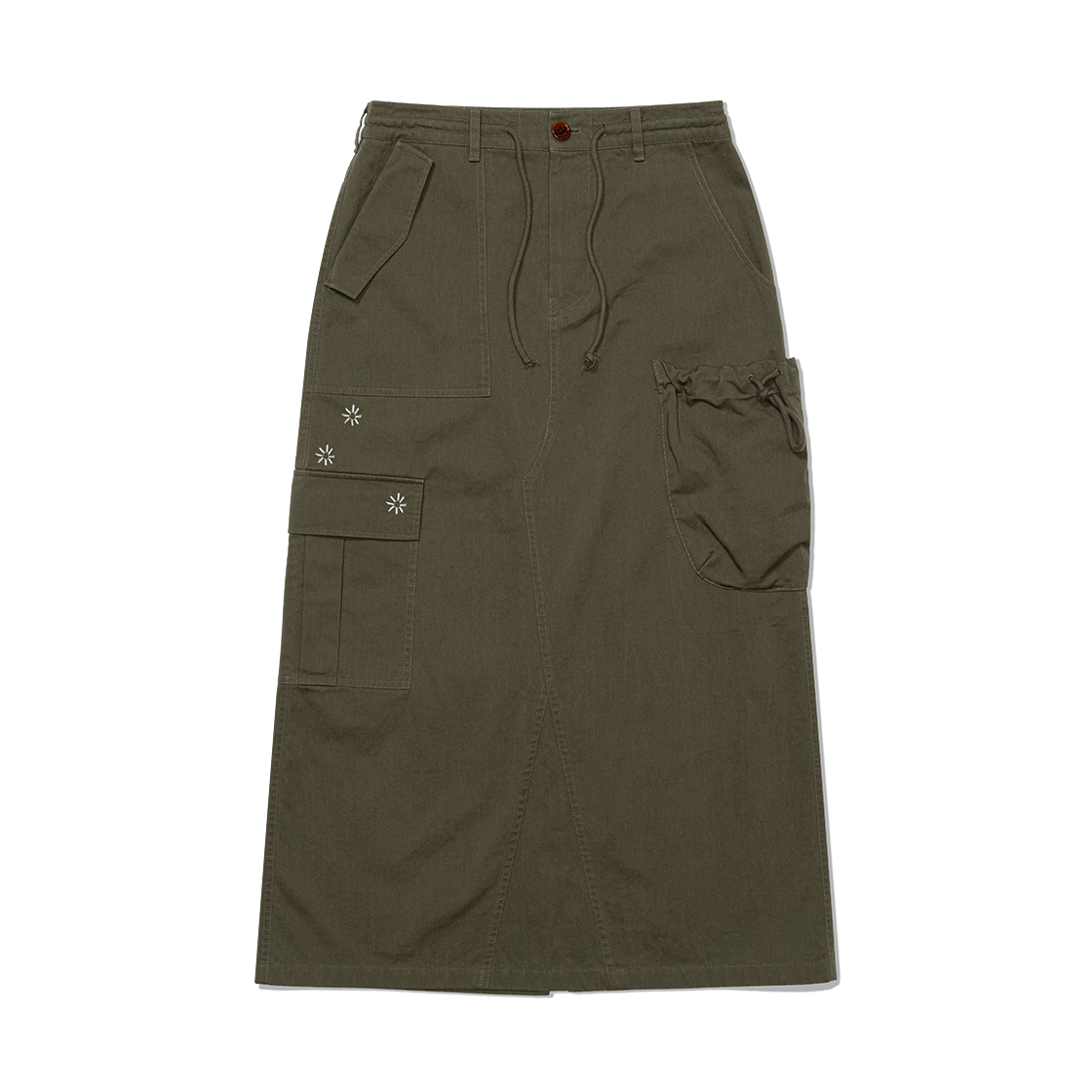 프리터 더 교토 카고 스커트 카키(FRITUR The Kyoto Cargo Skirt Khaki)