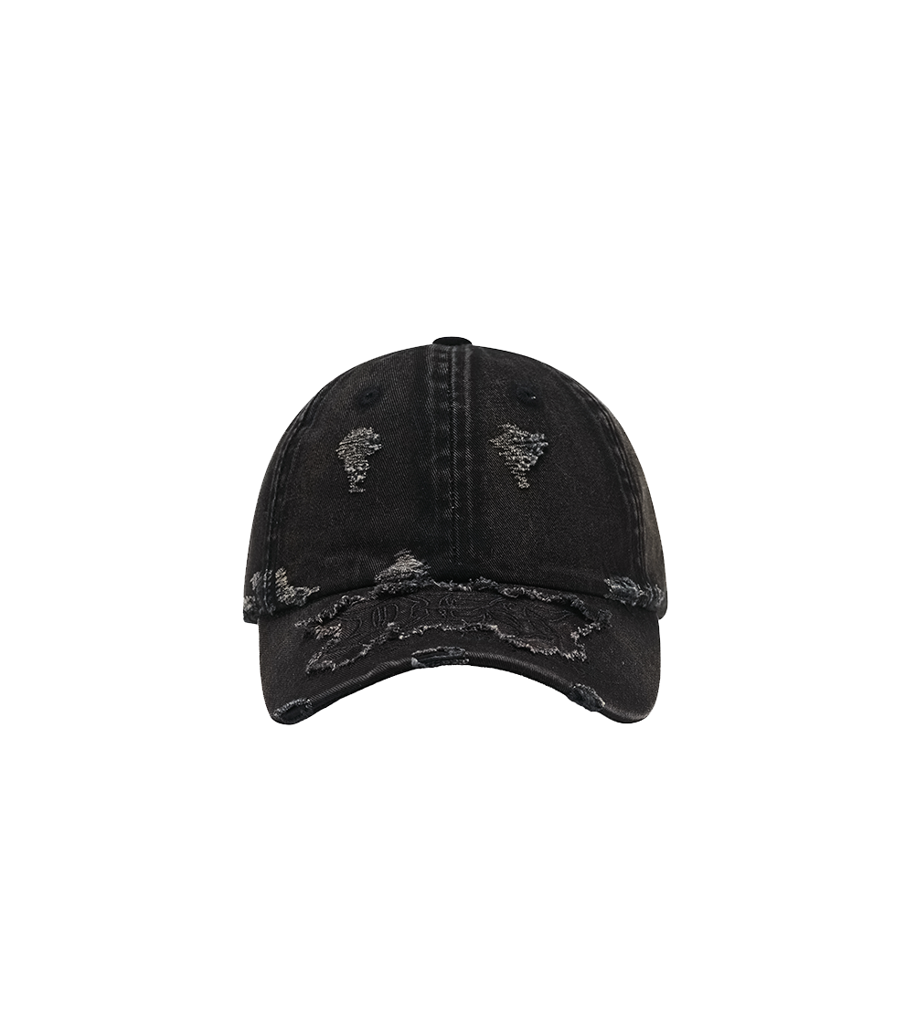 데프가먼츠 로고 디스트로이드 캡 블랙