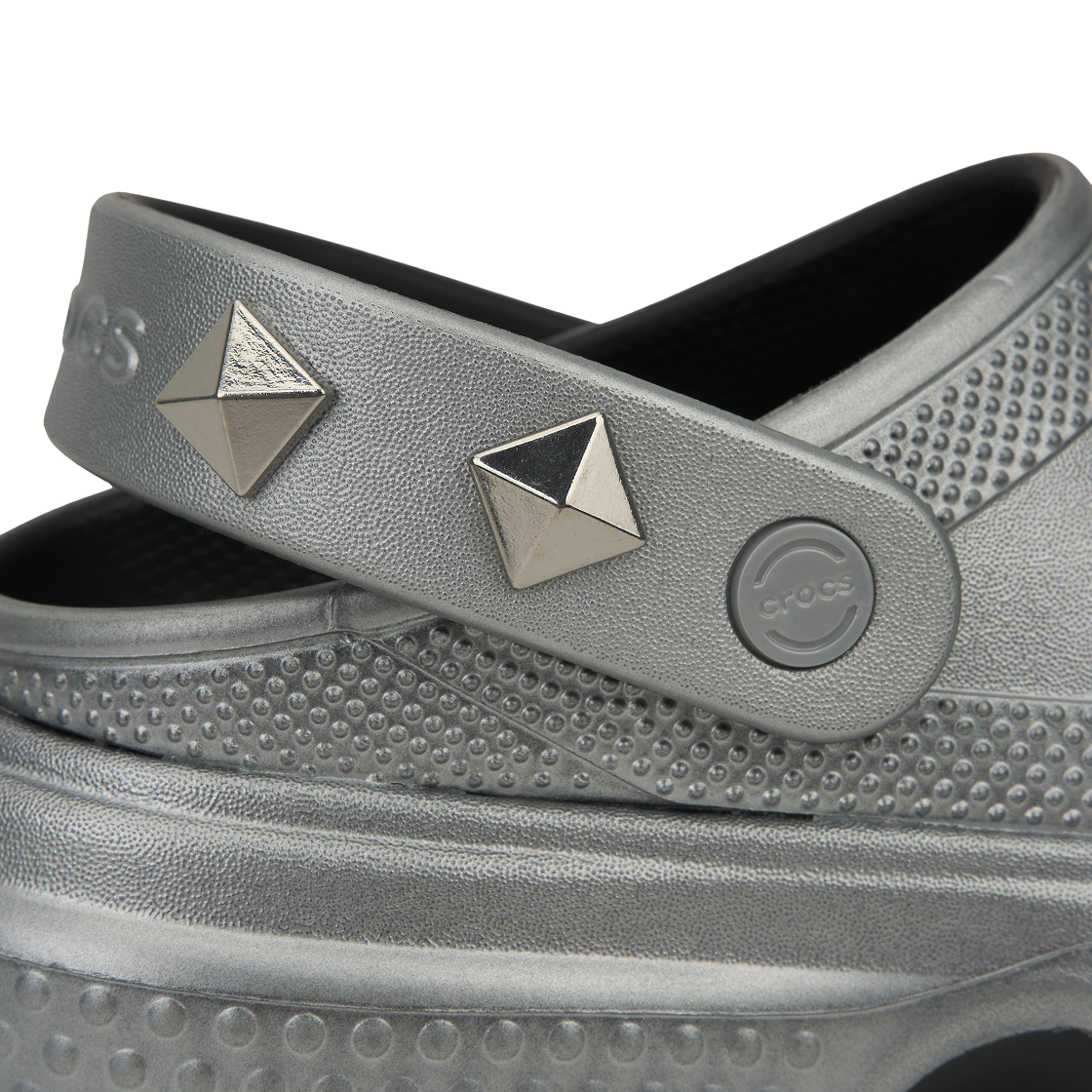 크록스 스톰프 메탈릭 클로그 실버(Crocs Stomp Metallic Clog Silver) - 7