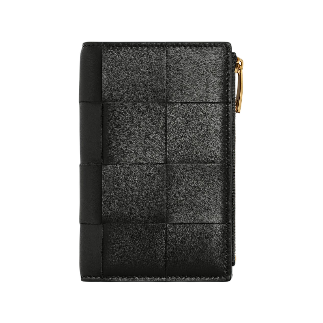 750262VCQC18425 Bottega Veneta Cassette Medium Bi-Fold Wallet Black