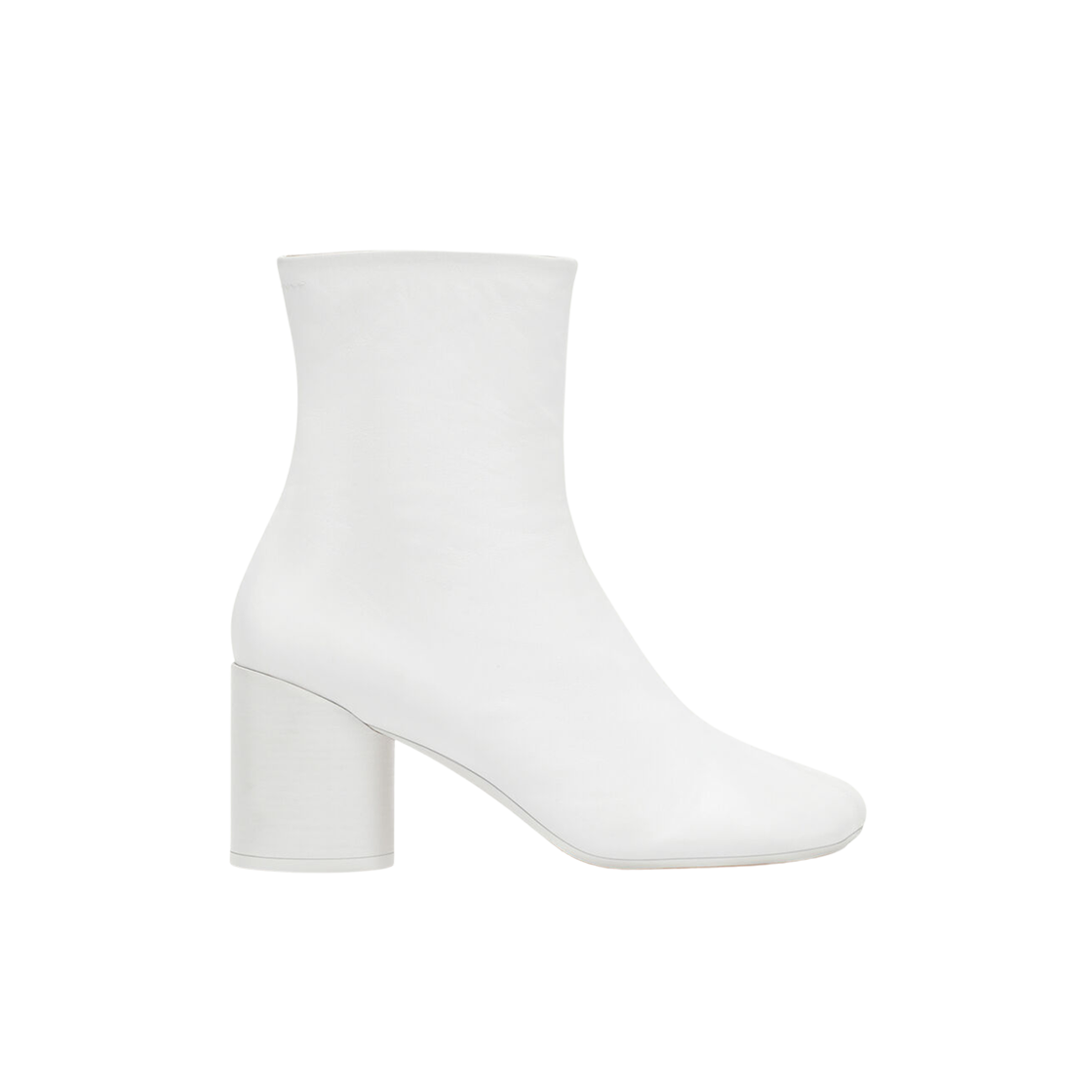 S59WU0235P3628T1003 (W) MM6 Maison Margiela Anatomic Ankle Boots White