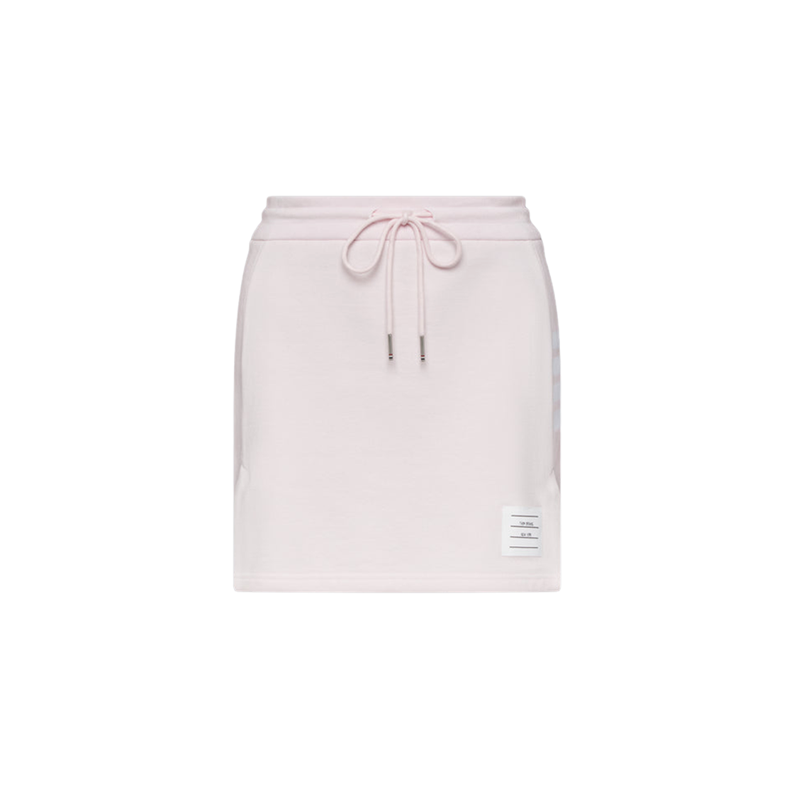 (W) 톰브라운 클래식 사선 저지 미니 스커트 라이트 핑크((W) Thom Browne Classic 4-Bar Jersey Mini Skirt Light Pink) - 1