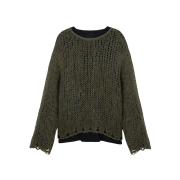 Vacant Archive Men Guppy Net Layered Knit Khaki