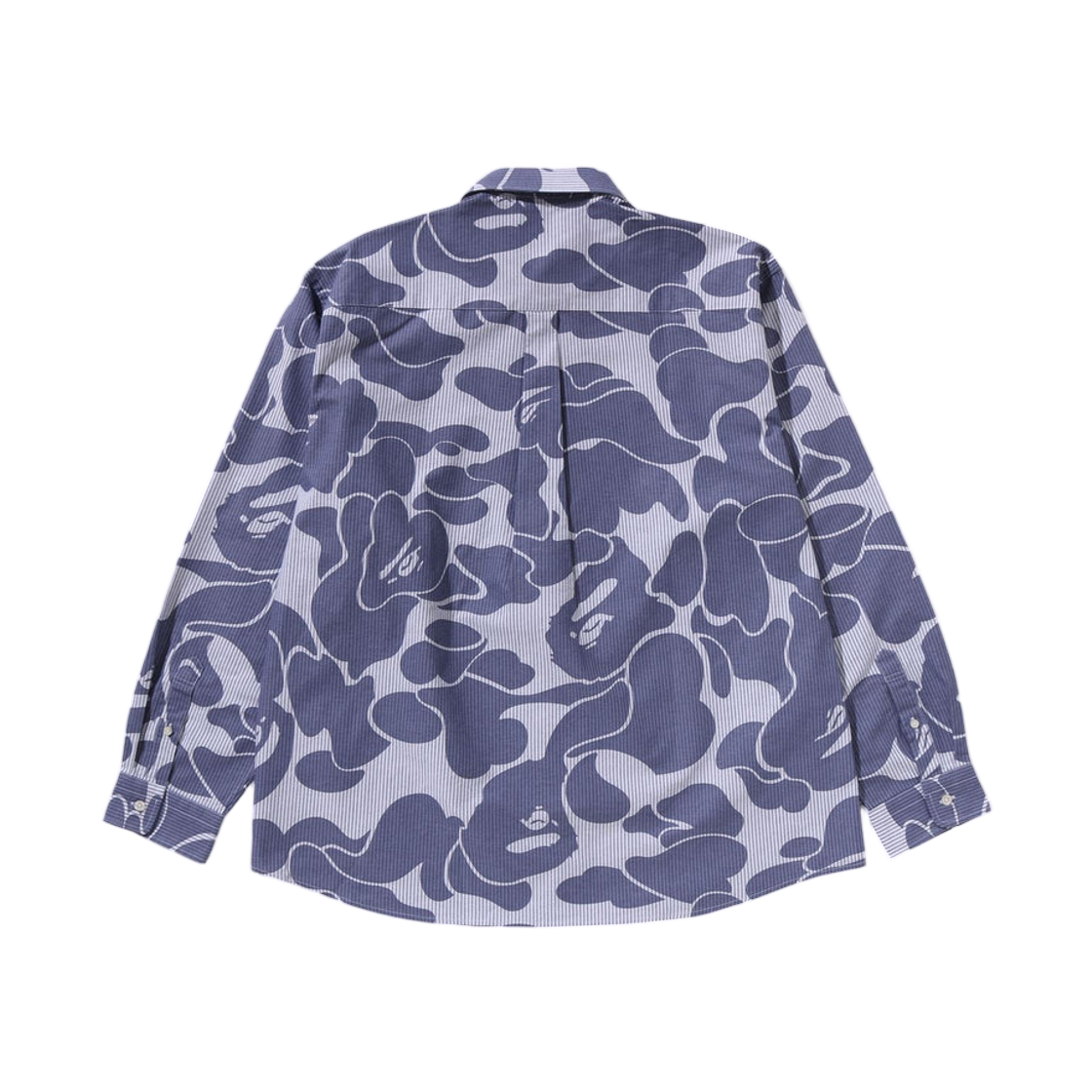베이프 스트라이프 카모 릴렉스드 핏 셔츠 네이비(BAPE Stripe Camo Relaxed Fit Shirt Navy) - 2