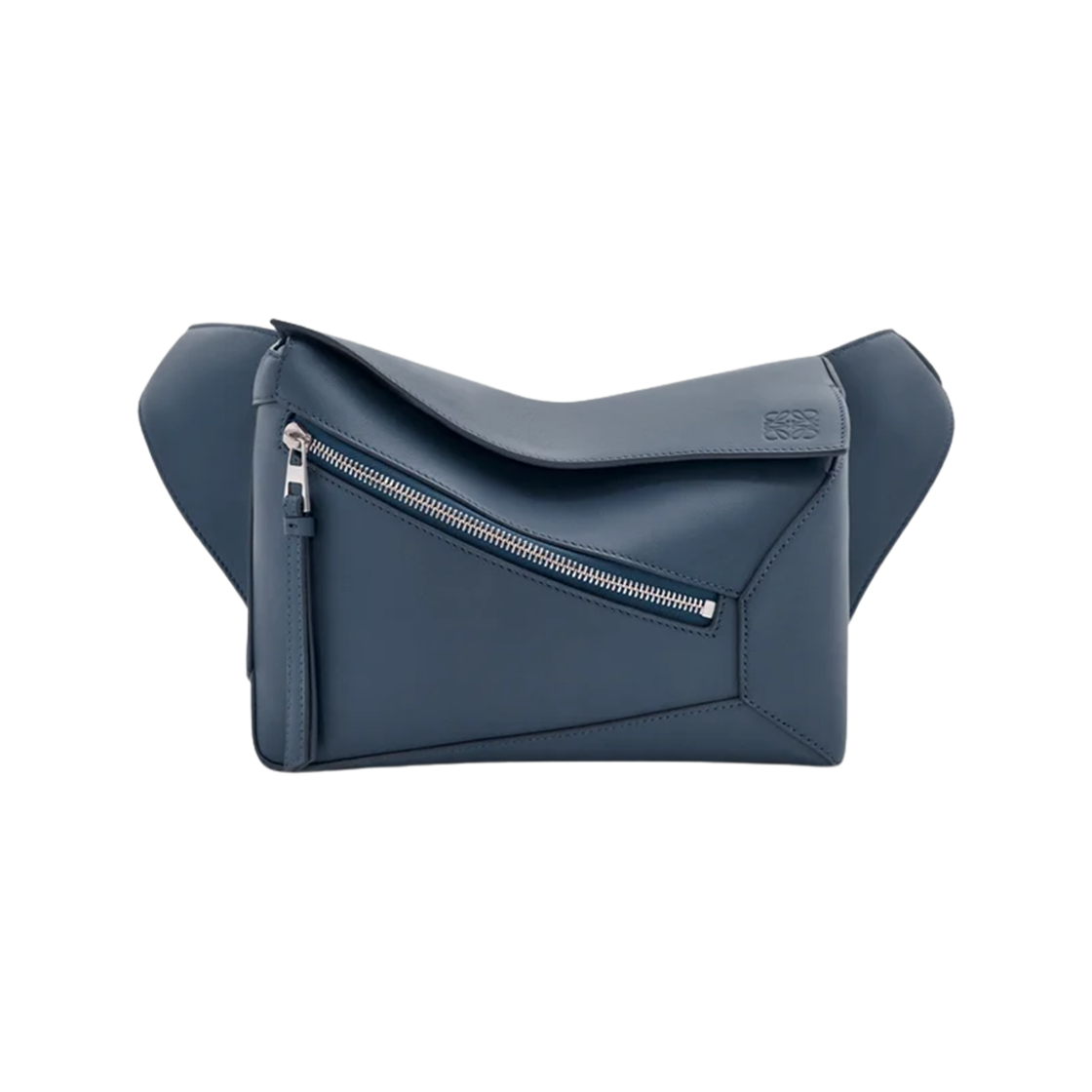 B510SEBX02-6969 Loewe Small Puzzle Bumbag in Classic Calfskin Indigo Dye