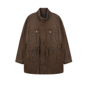 Vacant Archive Women Victor Cotton Field Jacket Brown