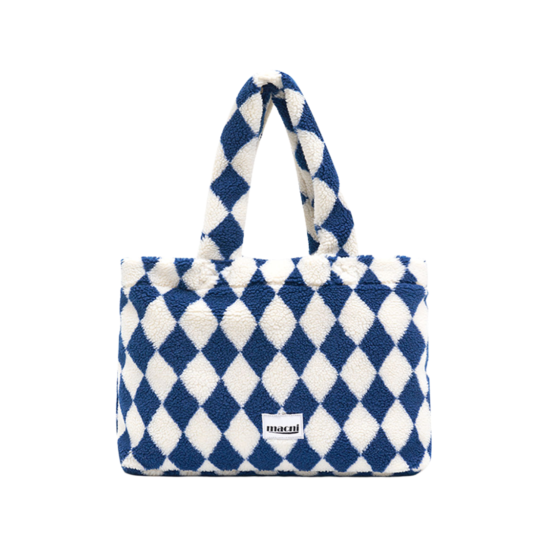 C245UBSD01NV0FR MACNI Harley Quinn Checker Shoulder Bag Navy