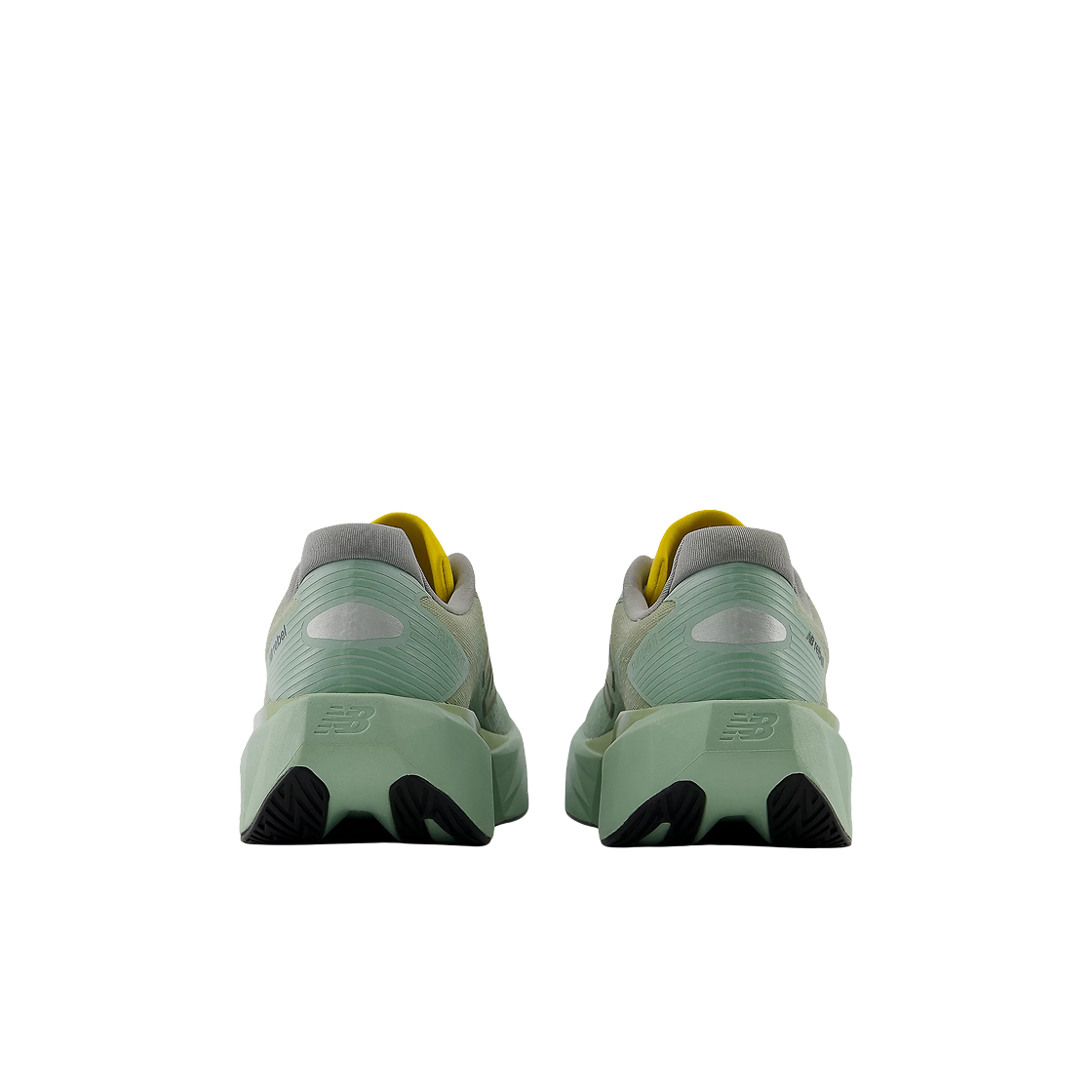 (W) 뉴발란스 퓨어셀 레벨 v5 가터 스네이크 모자이크 그린 - D 스탠다드((W) New Balance FuelCell Rebel v5 Garter Snake Mosaic Green - D Standard) - 3