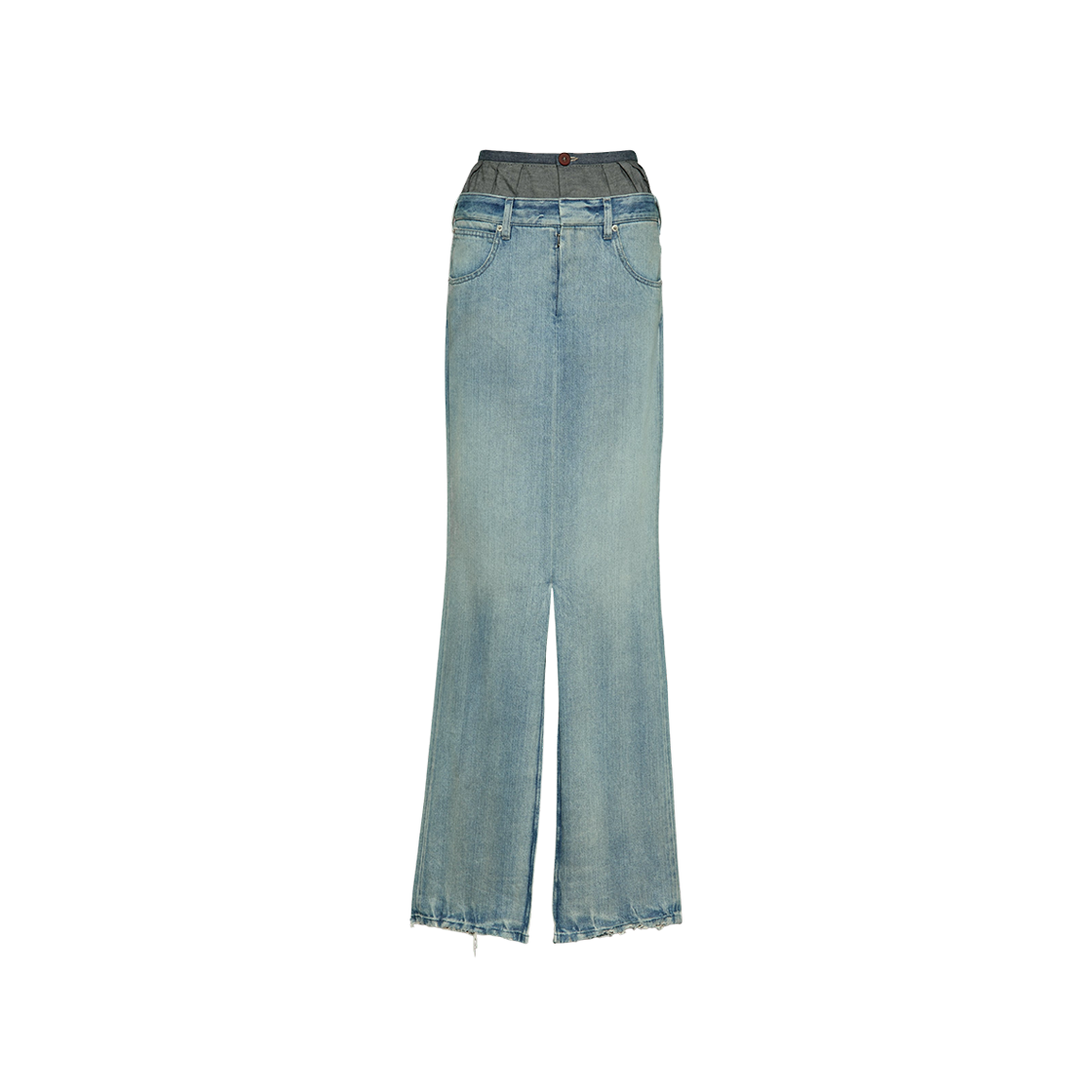 S51MI0006S30383961 (W) Maison Margiela Anonymity Of The Lining Denim Skirt Light Blue
