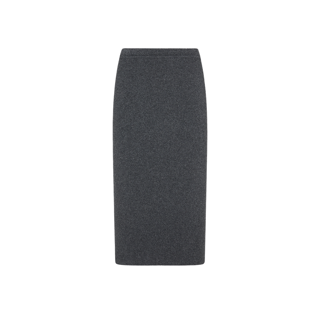 (W) 톰포드 빌로우 더 니 캐시미어 코튼 스커트 다크 그레이 멜란지((W) Tom Ford Below The Knee Cashmere Cotton Skirt Dark Grey Melange)