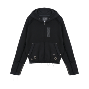 Vacant Archive Women Hank Hoodie Zip-Up Black
