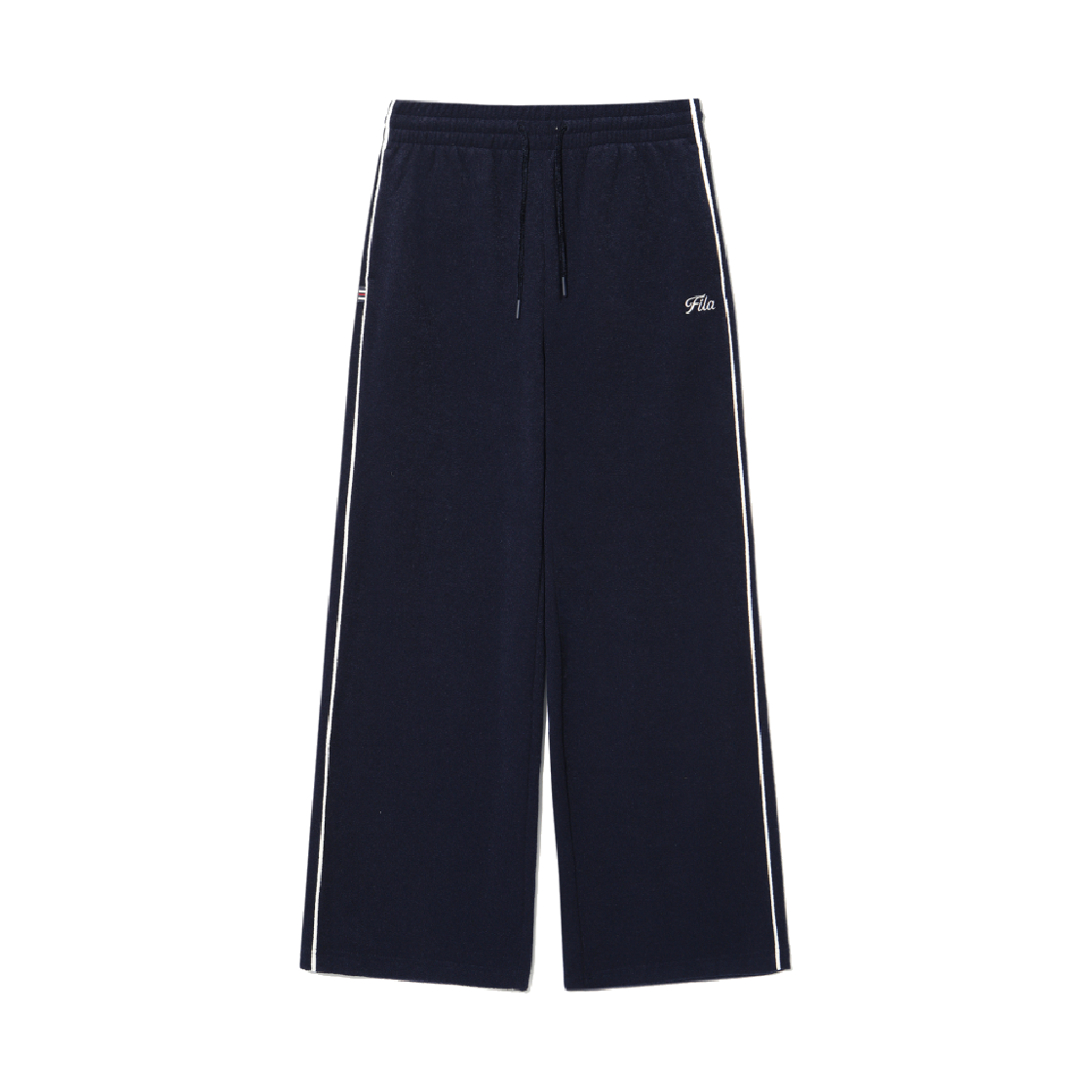 1100FS254FP01F001472 [6% 적립] FILA Terry Wide Pants Dark Navy