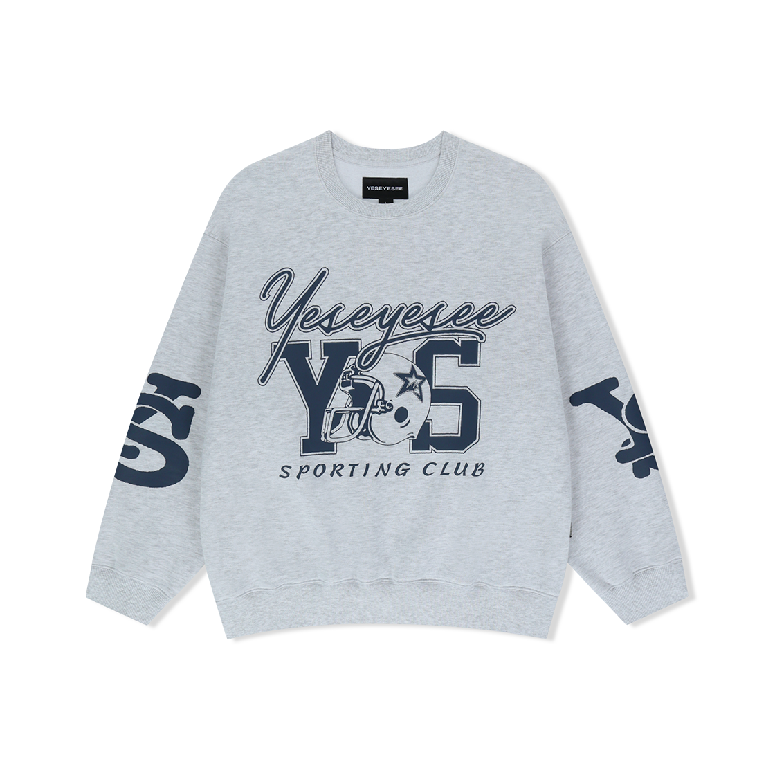 YS253TSWCW01LIG YESEYESEE Y.E.S Sporting Club Sweatshirt Light Grey