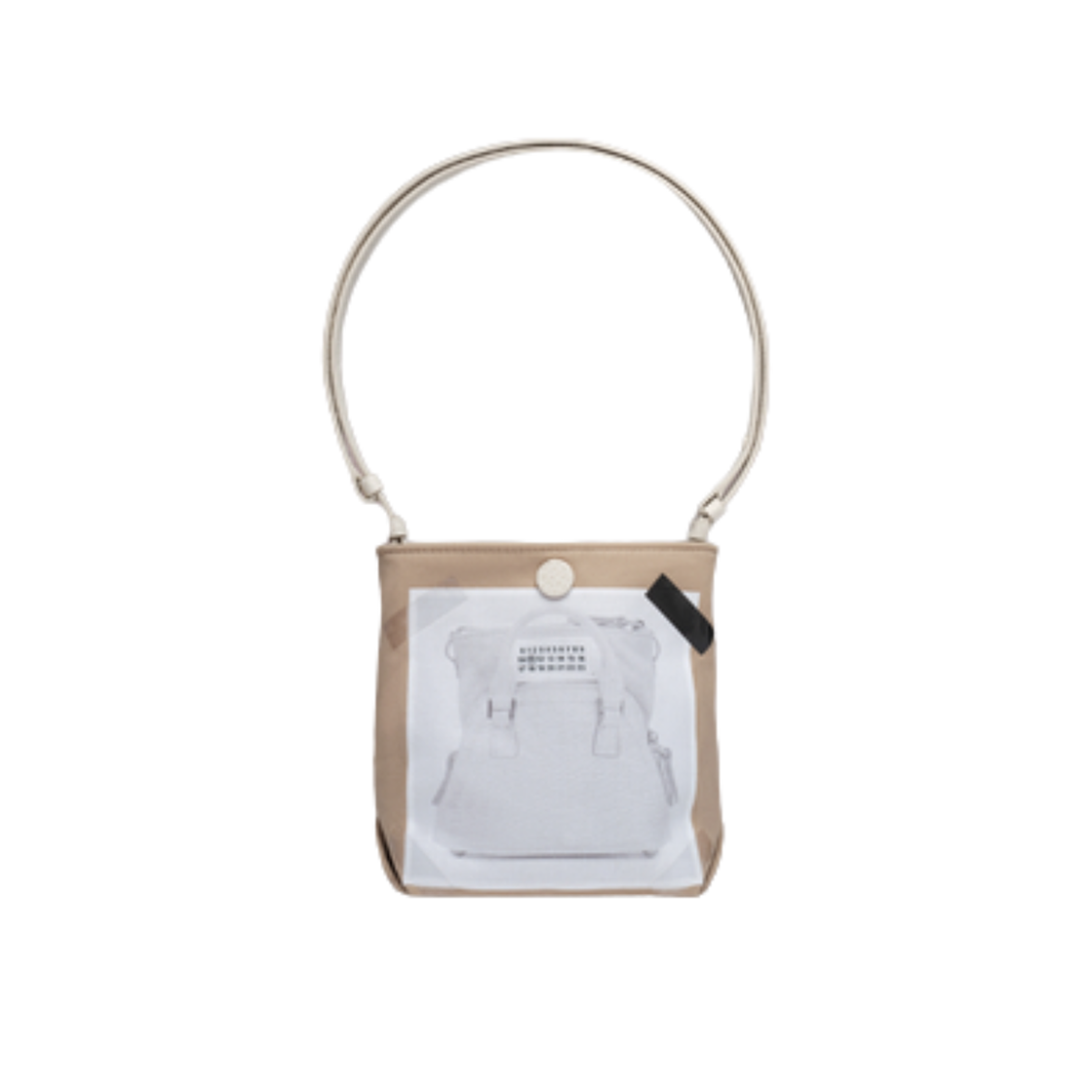 메종 마르지엘라 5AC 프린트 베이비 백 화이트(Maison Margiela 5AC Print Baby Bag White)