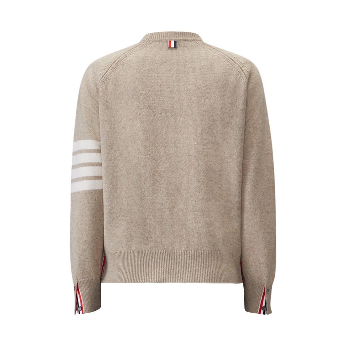 톰브라운 셰틀랜드 울 사선 릴렉스드 핏 풀오버 카키(Thom Browne Shetland Wool 4-Bar Relaxed Fit Pullover Khaki) - 2