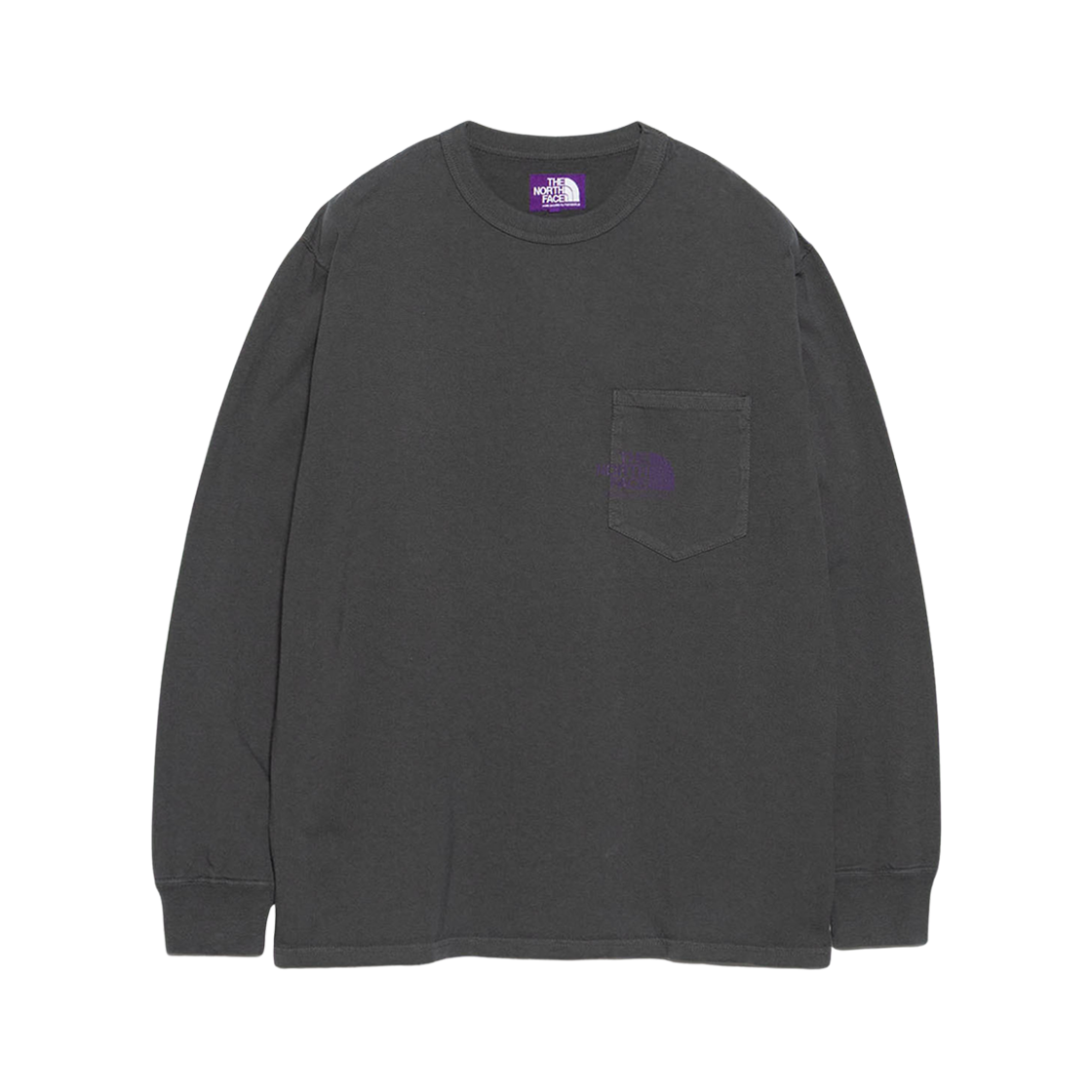 N25FT116 The North Face Purple Label 7 oz Field Long Sleeve Pocket T-Shirt Asphalt Gray