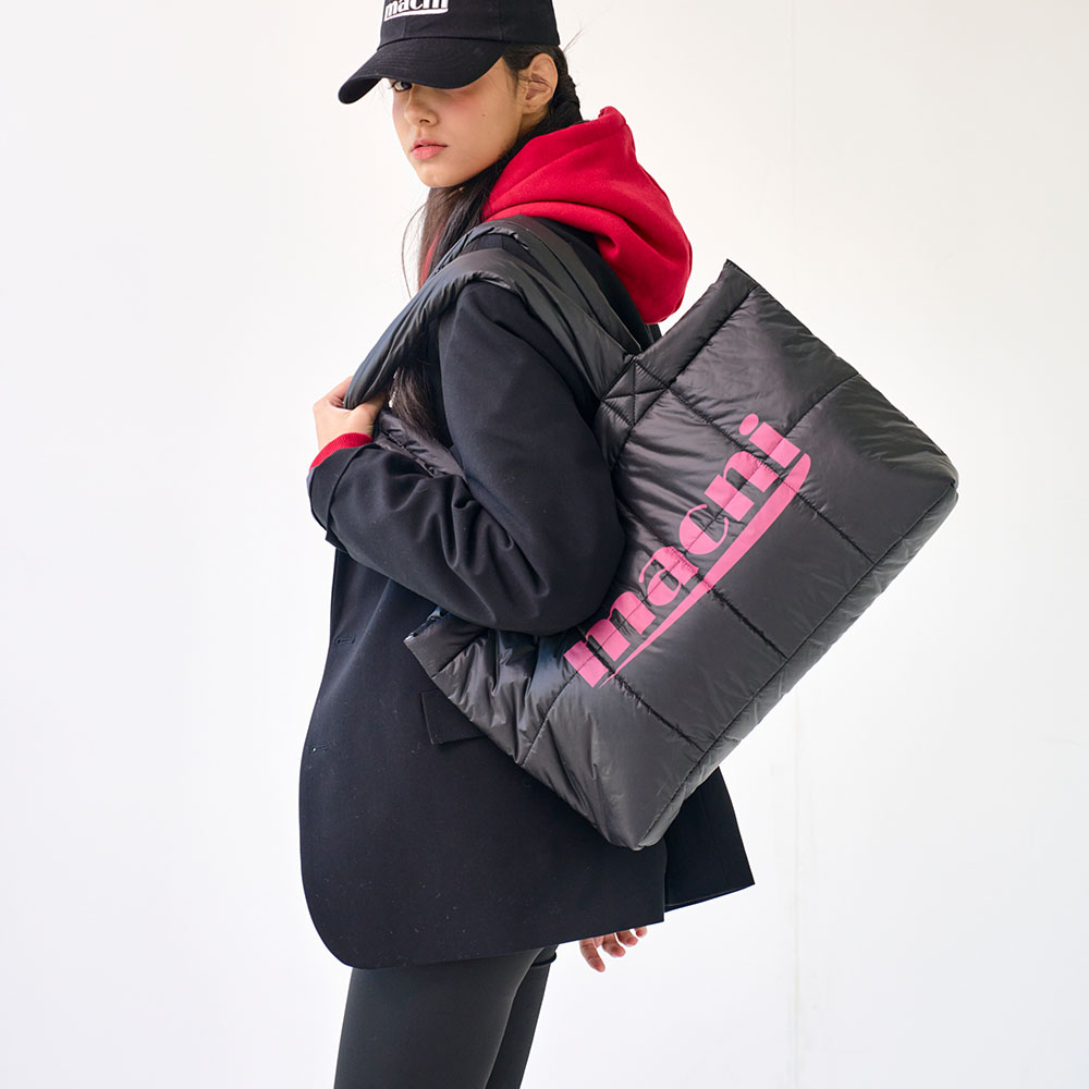 마크니 패디드 숄더백 블랙(MACNI Padded Shoulder Bag Black) - 3