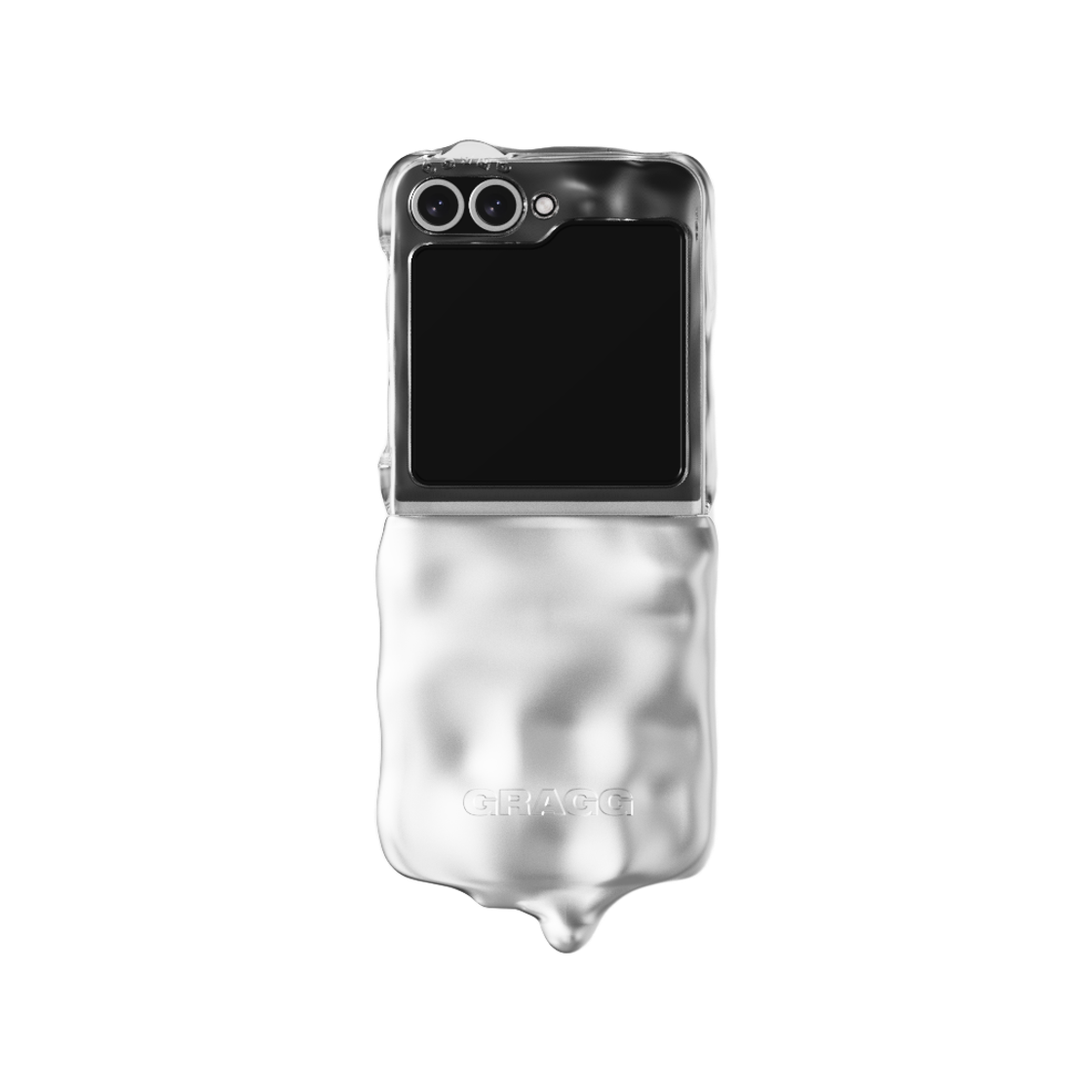 그래그 더블 레이어스 케이스 - 클리어/크롬 (갤럭시 제트 플립)(Gragg Double Layers Case - Clear/Chrome (Galaxy Z Flip))