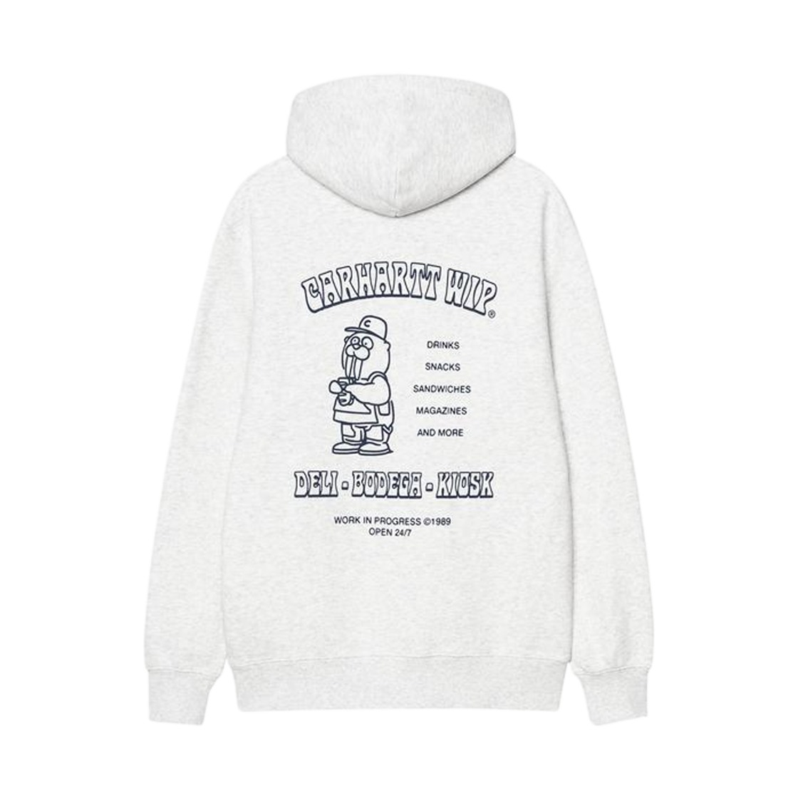 칼하트 WIP 후드 샌드위치 스웨트셔츠  애쉬 헤더 블루(Carhartt WIP Hooded Sandwich Sweatshirt Ash Heather Blue) - 2