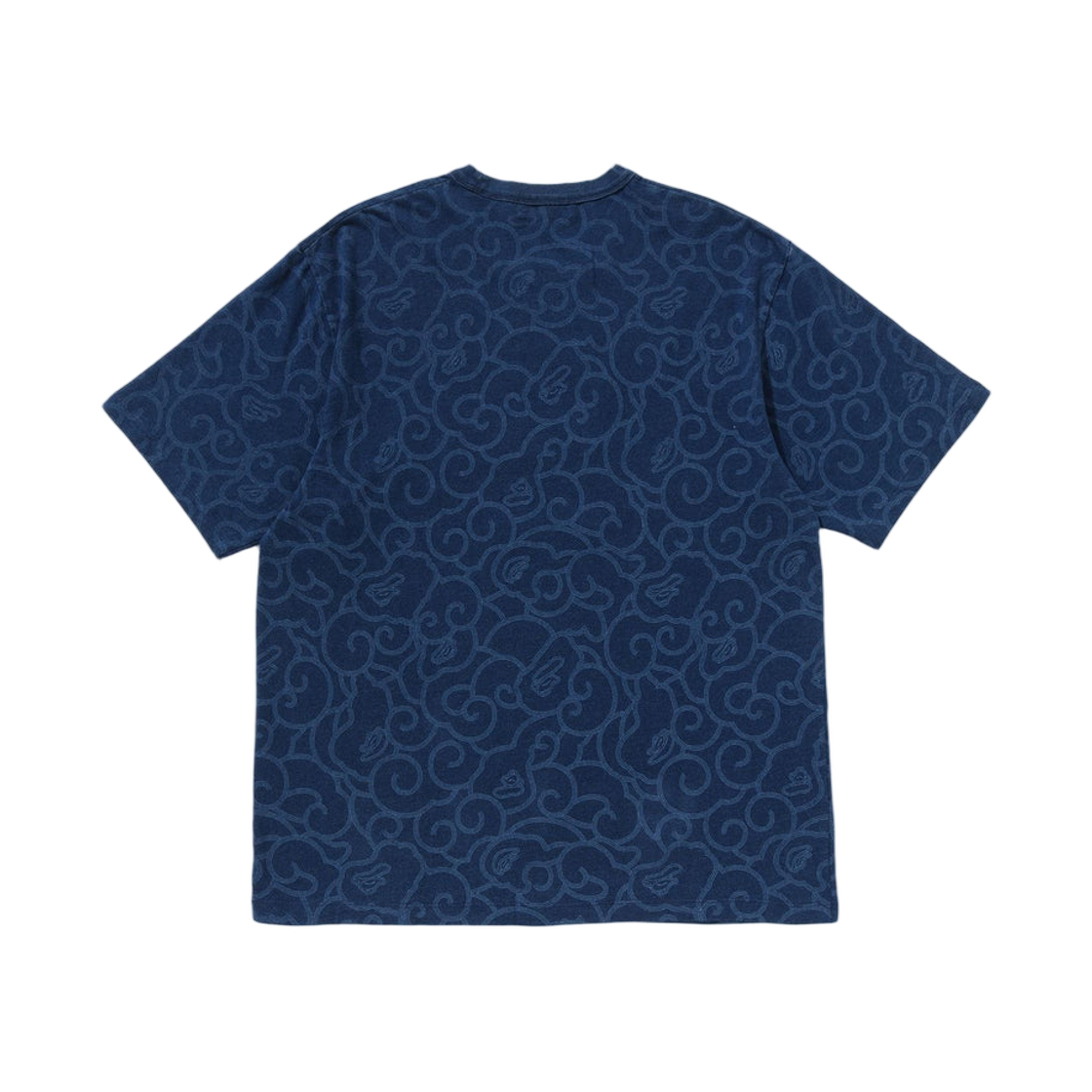 베이프 인디고 다이드 클라우드 카모 컬리지 릴렉스드 핏 티셔츠 네이비(BAPE Indigo Dyed Cloud Camo College Relaxed Fit T-Shirt Navy) - 2