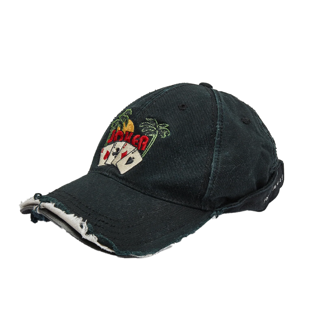 마틴 로즈 롤 백 캡 블랙 - 25FW(Martine Rose Roll Back Cap Black - 25FW)