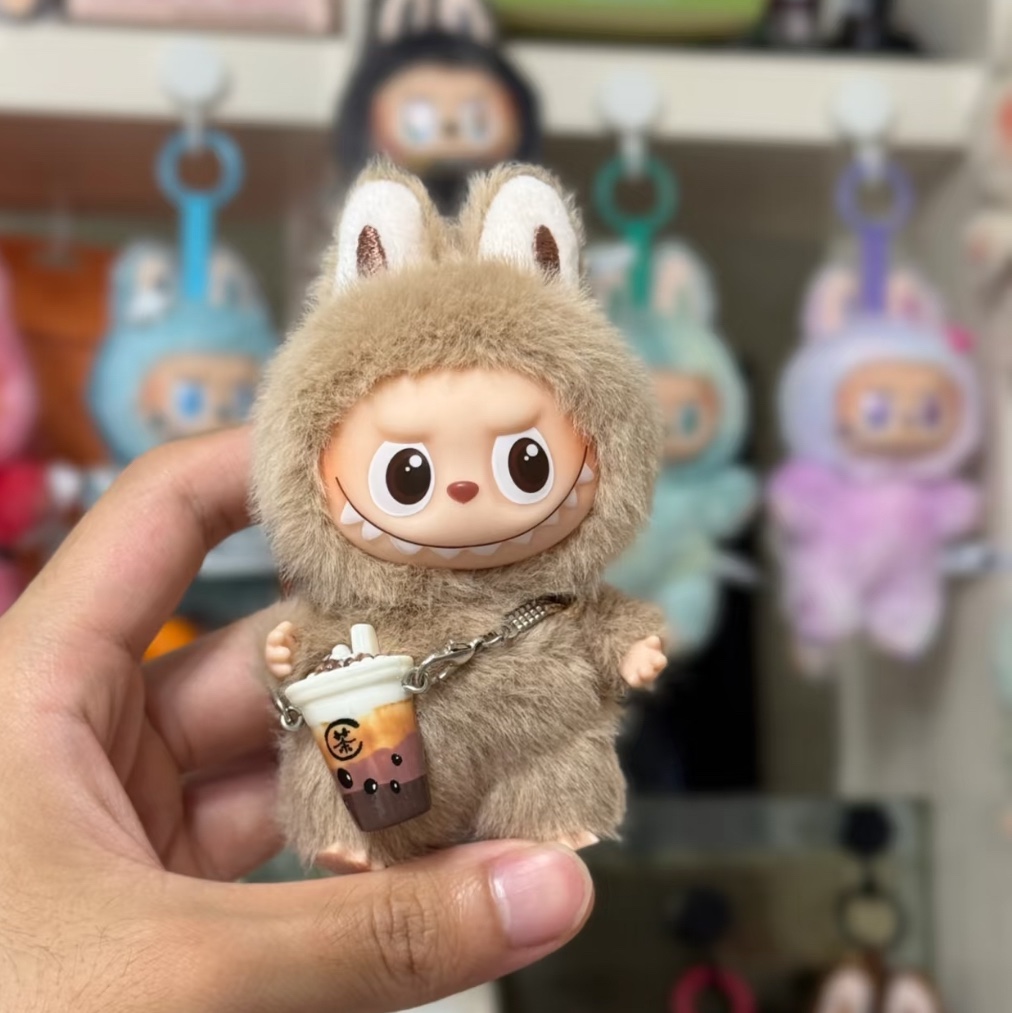Pop Mart Labubu The Monsters Pin For Love Series Vinyl Plush Pendant (A-M) B (Opened Case) 착용 스타일