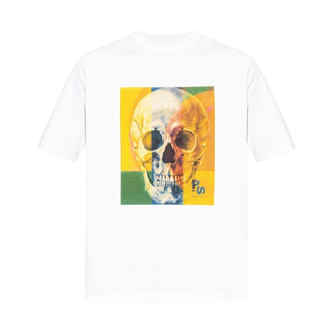 M2R-220X-PP4703-01 Paul Smith Homme Skull Square T-Shirt White