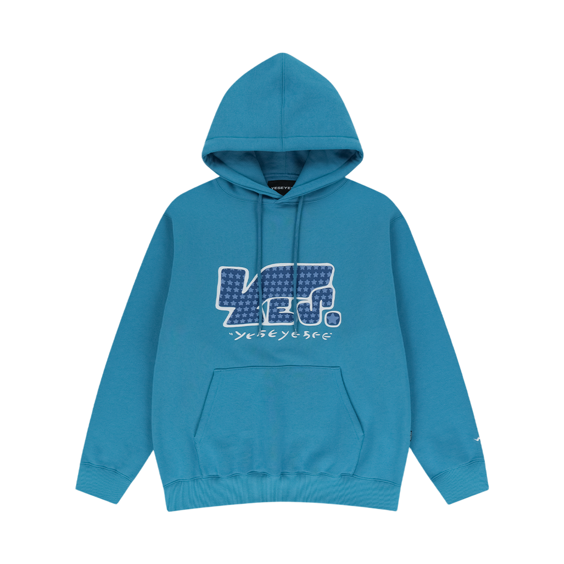 YS253TSWHO02SKB YESEYESEE Y.E.S Star Logo Hoodie Sky Blue