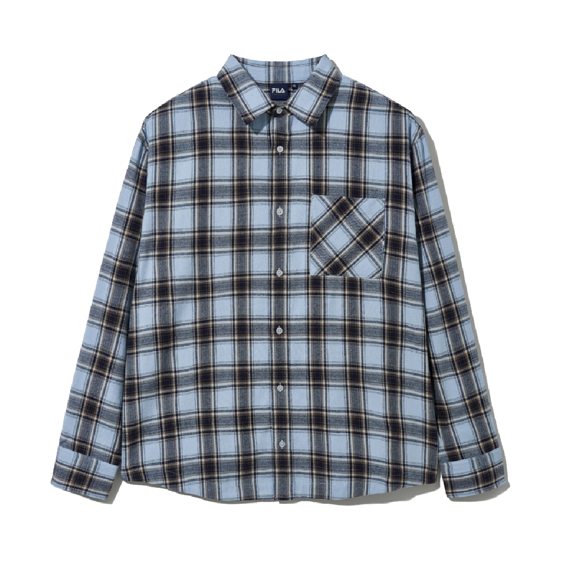 1100FS253SH01X001452 [6% 적립] FILA Check Shirt Blue