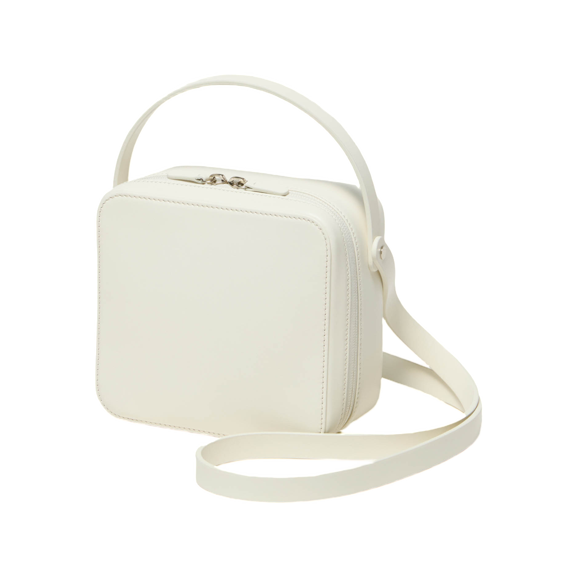 A25AB03AE Auralee Leather Shoulder Bag Made By Aeta White