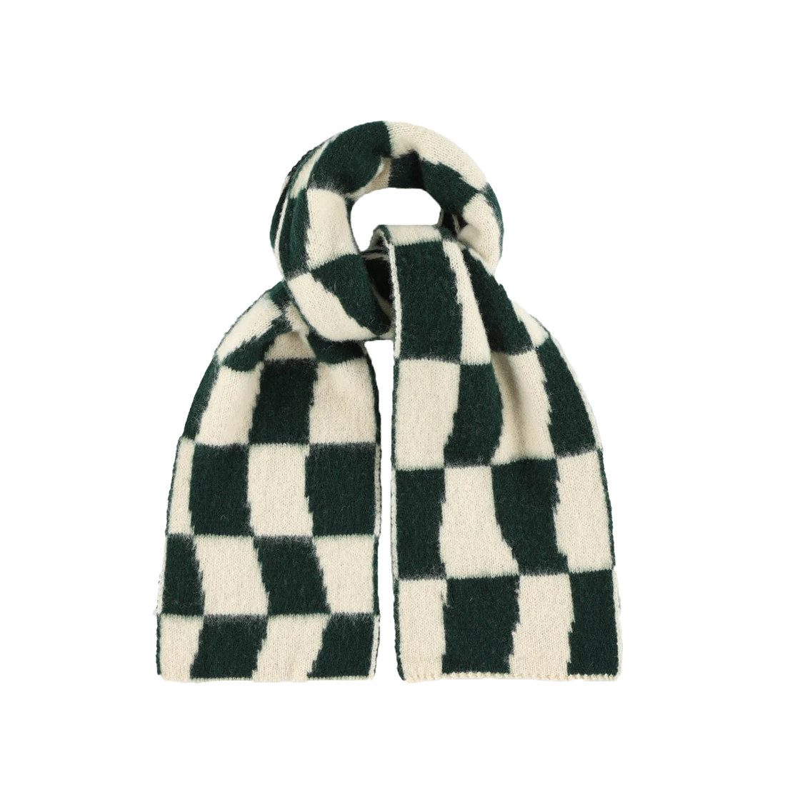 하울린 미니 체커보드 스카프 포레스트 - 25FW(Howlin Mini Checkerboard Scarf Forest - 25FW)