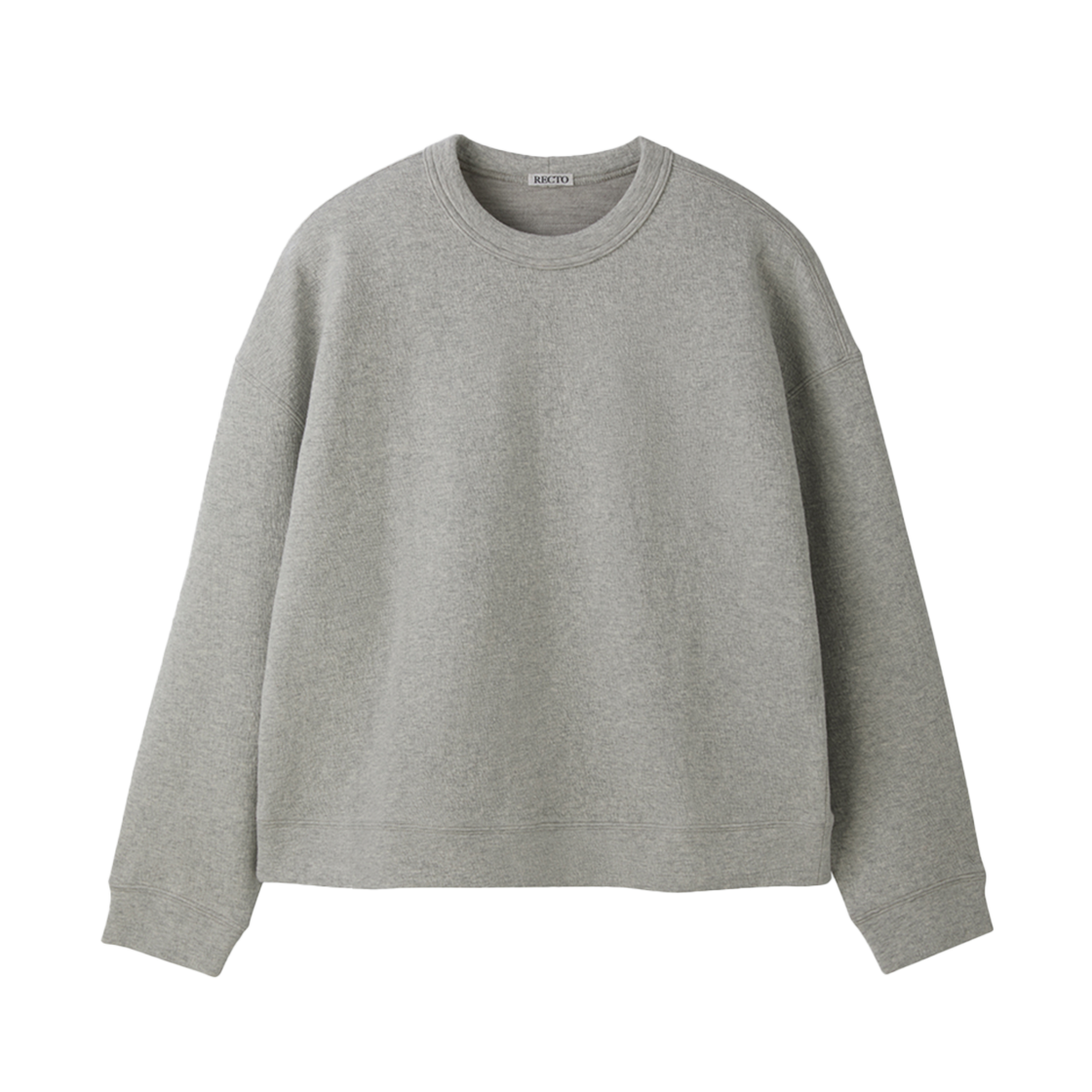 RM25WJTP004WG Recto Back Logo Sweatshirt White Grey