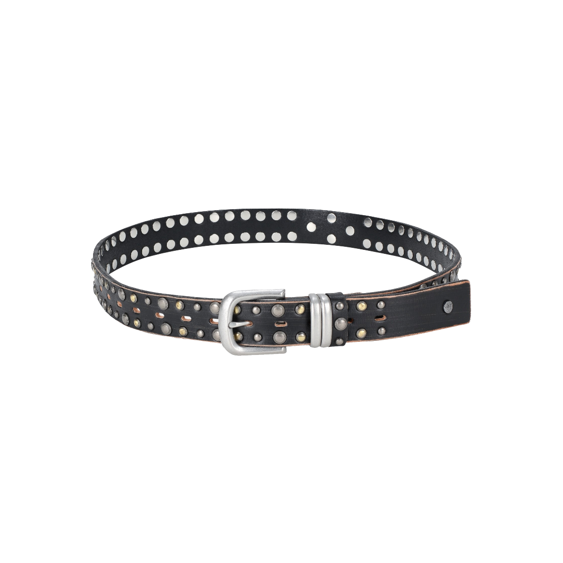 VUC53LBT001BKQQ Vacant Archive Teo Double Stud Belt Black