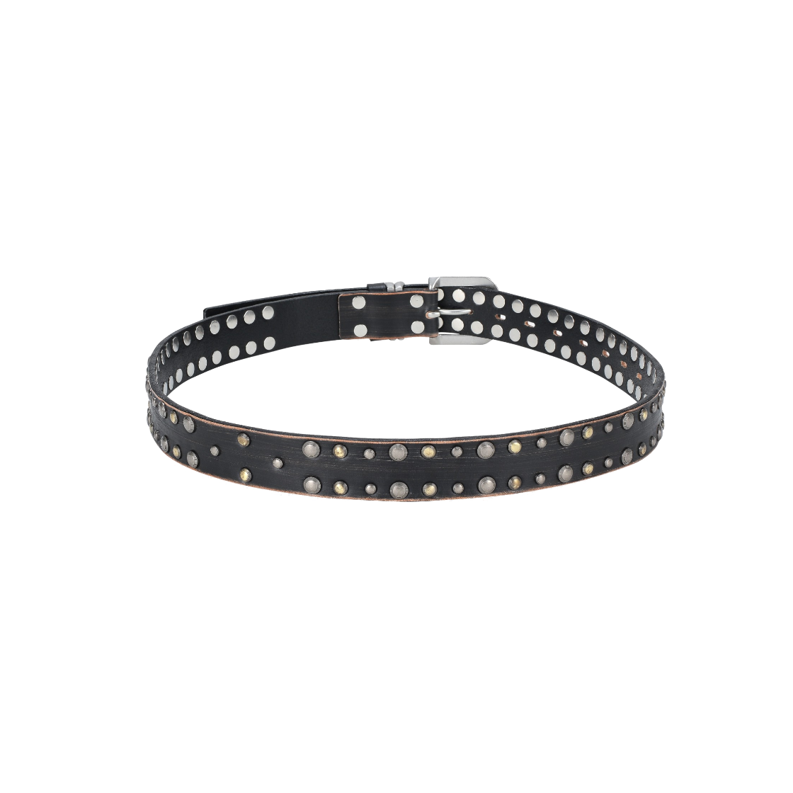 베이컨트 아카이브 테오 더블 스터드 벨트 블랙(Vacant Archive Teo Double Stud Belt Black) - 2