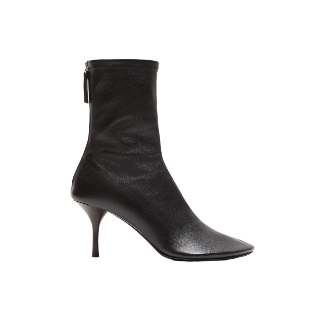 (W) 아크네 스튜디오 레더 앵클 부츠 블랙((W) Acne Studios Leather Ankle Boot Black)