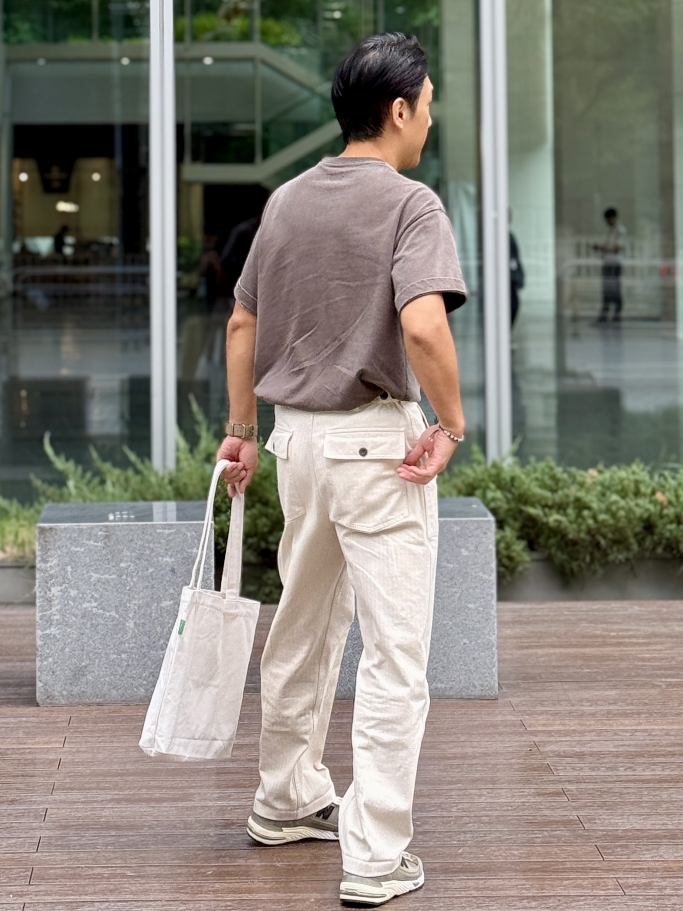 New Balance x JJJJound 991 Made in UK Grey 착용 스타일 - 5