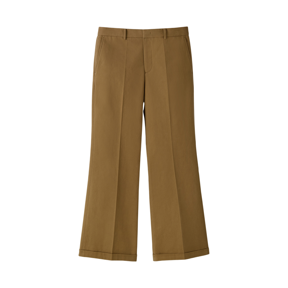 RM25WWPT008BE Recto Cotton Flare Turn Up Pants Desert