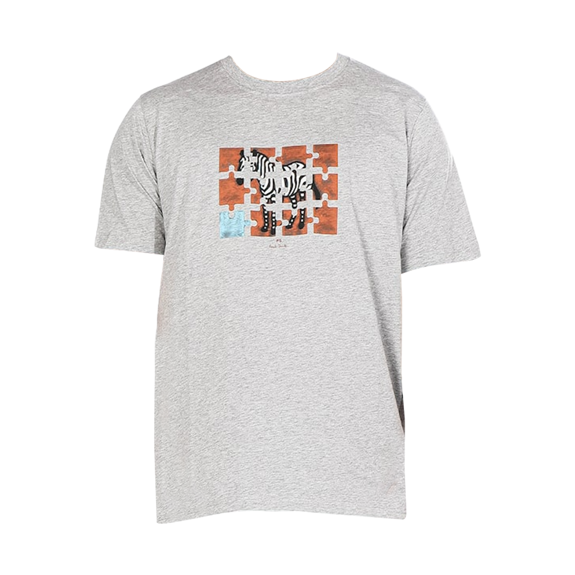 M2R-011R-PP5079-72 Paul Smith Jigsaw Zebra Reg Fit T-Shirt Grey