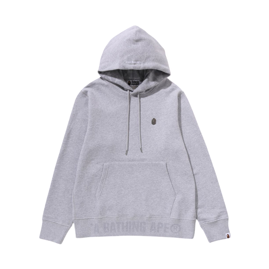 - BAPE One Point Pullover Hoodie Gray