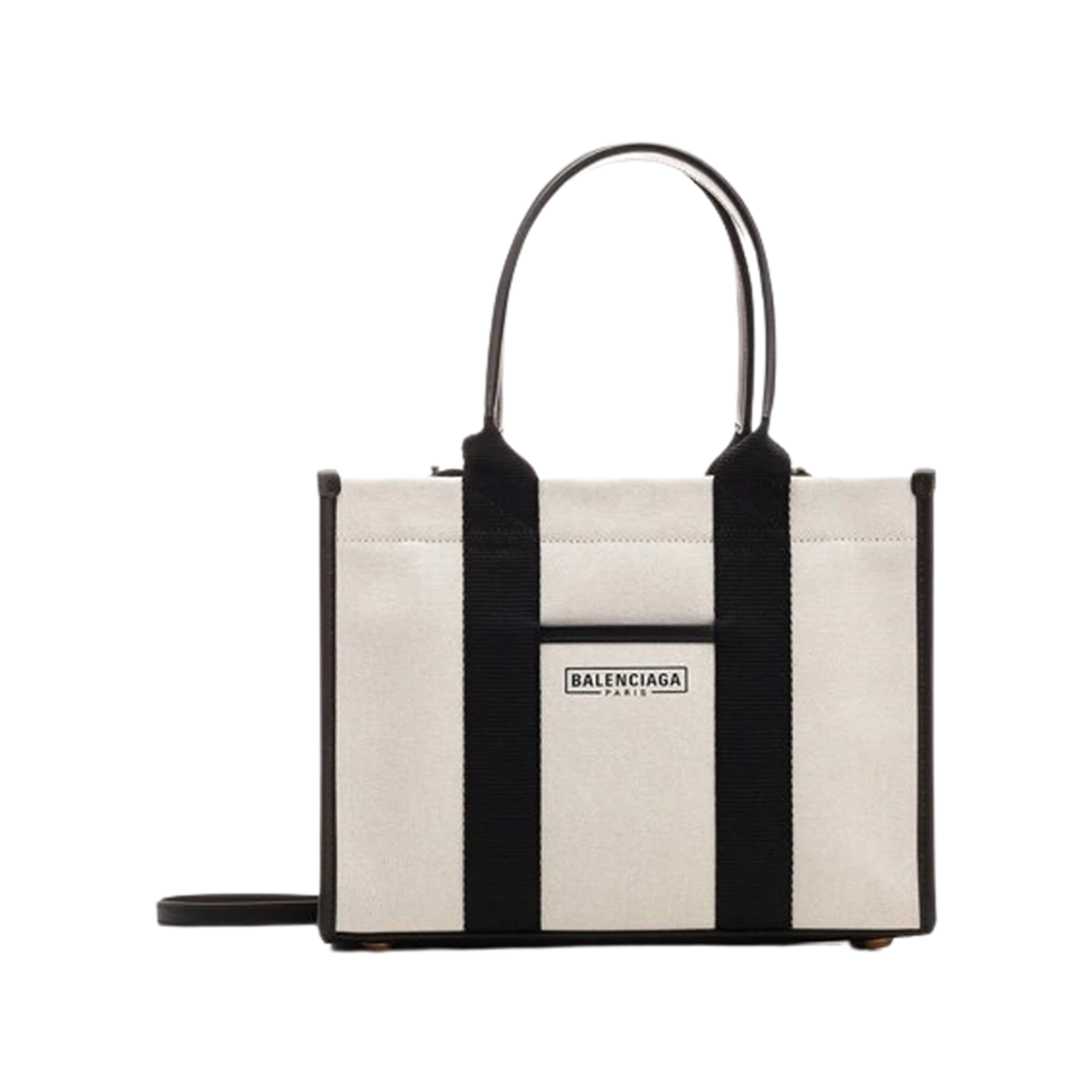 6936622HHAM9260 Balenciaga Canvas Hardware Tote Bag Beige Black